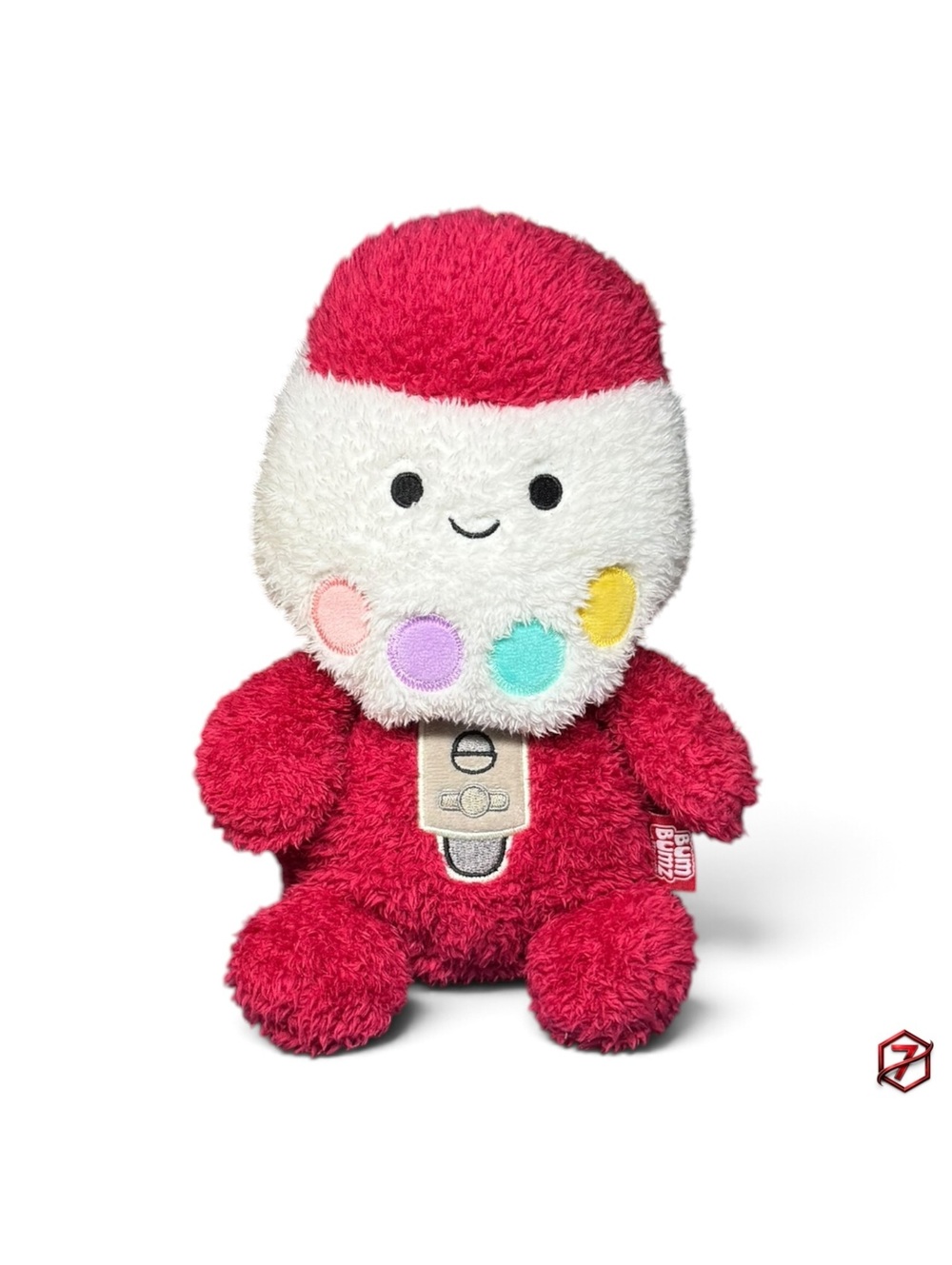 BumBumz Zack Gumball Machine RetroBumz 7.5” Plush Russ Kellytoy Red White